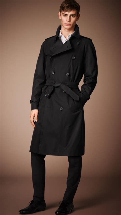 burberry mens black trench coat|burberry cashmere trench coat men's.